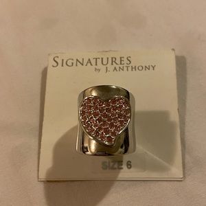 signature by J. Anthony heart ring Size 6
